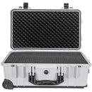 Eylar Carry-On Roller Hard Case with Foam (White, 22")