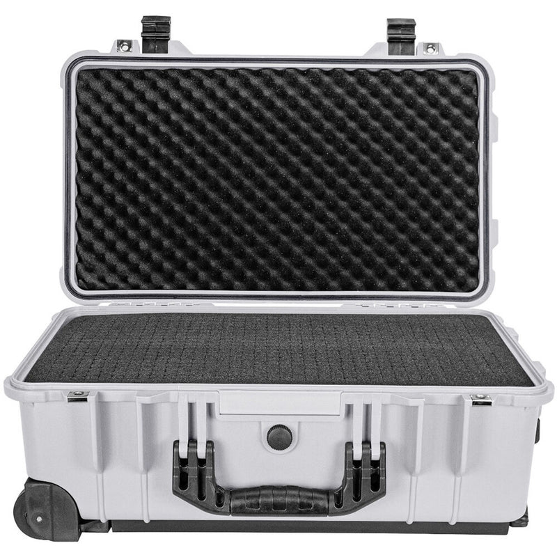 Eylar Carry-On Roller Hard Case with Foam (White, 22")