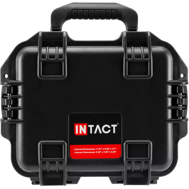 Eylar Intact Premium Series Waterproof Compact Hard Case with Foam (11.8", Black)