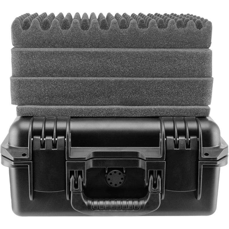 Eylar Intact Premium Series Waterproof Compact Hard Case with Foam (14", Black)