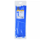 Grizzly Supply Reusable Cable Tie with 50 lb Tensile Strength (12", 25-Pack, Blue)