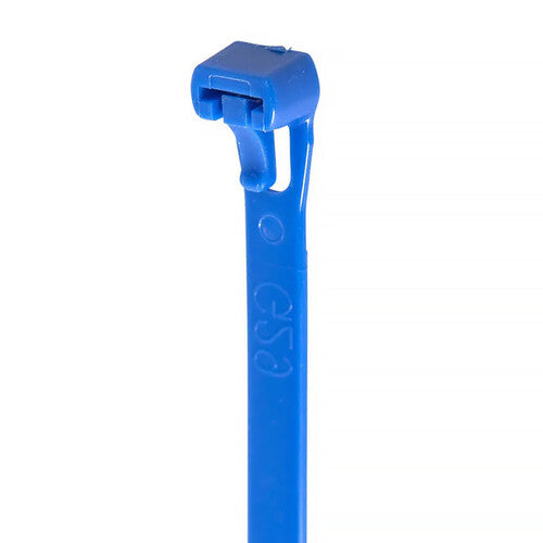 Grizzly Supply Reusable Cable Tie with 50 lb Tensile Strength (12", 25-Pack, Blue)
