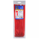 Grizzly Supply Reusable Cable Tie with 50 lb Tensile Strength (12", 25-Pack, Red)