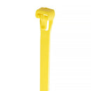 Grizzly Supply Reusable Cable Tie with 50 lb Tensile Strength (12", 25-Pack, Yellow)