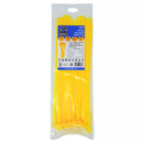 Grizzly Supply Reusable Cable Tie with 50 lb Tensile Strength (12", 25-Pack, Yellow)