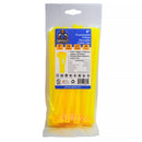 Grizzly Supply Reusable Cable Tie with 50 lb Tensile Strength (8", 25-Pack, Fluorescent Yellow)