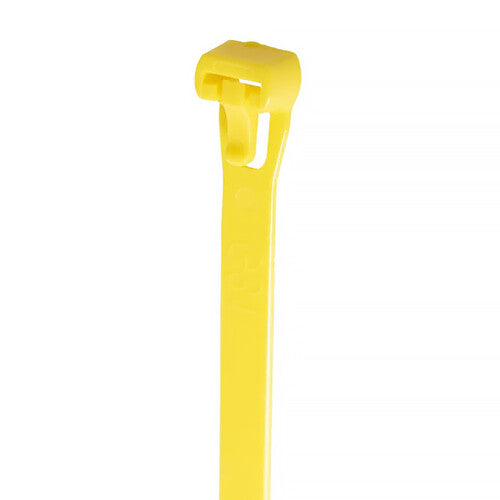 Grizzly Supply Reusable Cable Tie with 50 lb Tensile Strength (8", 25-Pack, Yellow)