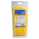 Grizzly Supply Reusable Cable Tie with 50 lb Tensile Strength (8", 25-Pack, Yellow)