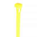 Grizzly Supply Reusable Cable Tie with 50 lb Tensile Strength (14", 25-Pack, Fluorescent Yellow)