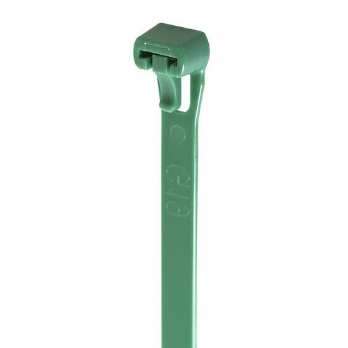 Grizzly Supply Reusable Cable Tie with 50 lb Tensile Strength (14", 25-Pack, Green)