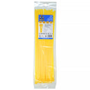Grizzly Supply Reusable Cable Tie with 50 lb Tensile Strength (14", 25-Pack, Yellow)