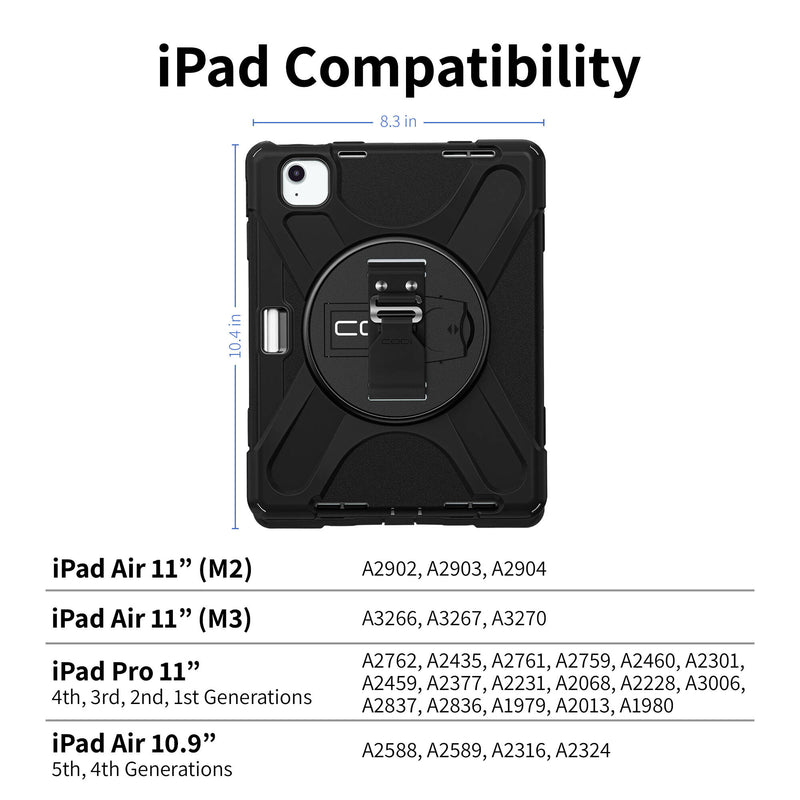 CODi Rugged Case for 11" iPad Air M3