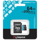 Kingston 64GB Canvas Go! Plus UHS-I microSDXC Card with SD Adapter