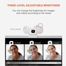 Nuroum V15AFL 4MP 2K Webcam with Ring Light