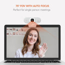 Nuroum V15AFL 4MP 2K Webcam with Ring Light
