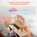 Nuroum V15AFL 4MP 2K Webcam with Ring Light