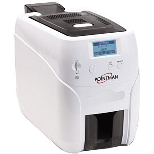 Pointman N15 Dual-Sided Card Printer with ISO Magnetic Stripe Encoder & Contact Smart Card Encoder