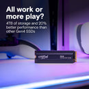 Crucial 4TB P310 NVMe PCIe 4.0 M.2 Internal SSD with Heatsink
