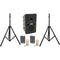 Anchor Audio Go Getter 2 Air X2 with 2 Wireless Belt Pack Transmitters, 2 Collar Microphones, and 2 Speaker Stands