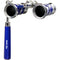 LaScala Optics 3x25 Iolanta Lorgnette Opera Glasses (Blue & Silver)