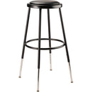 Oklahoma Sound Vinyl Padded?Adjustable Height Stool (24.5 - 32.5", Black)