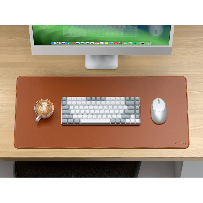 Satechi Vegan Leather Premium Desk Mat (Brown)