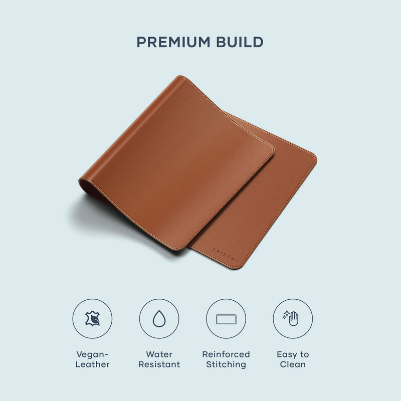 Satechi Vegan Leather Premium Desk Mat (Brown)