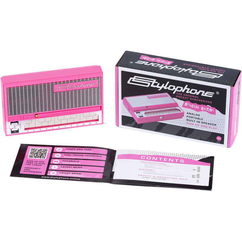 Stylophone S-1 Retro Pocket Synthesizer (Special-Edition Pink)