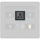 Crestron Single Universal AC Power Outlet Module for FT2 Cable Management Series