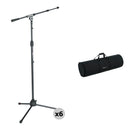 Gator Frameworks Tripod Mic Stand with Standard Twist Clutch, Telescoping Boom, and Carry Bag Kit (6-Pack)