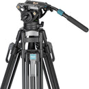 Fotopro DV-3A Pro Heavy-Duty Video Tripod with Fluid Head (Aluminum)
