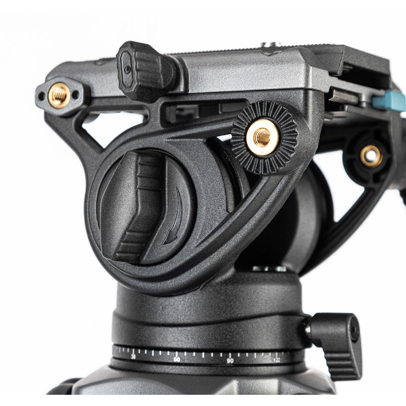 Fotopro DV-3A Pro Heavy-Duty Video Tripod with Fluid Head (Aluminum)