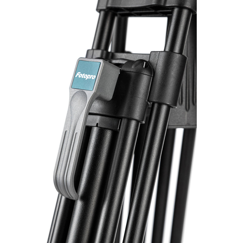 Fotopro DV-3A Pro Heavy-Duty Video Tripod with Fluid Head (Aluminum)