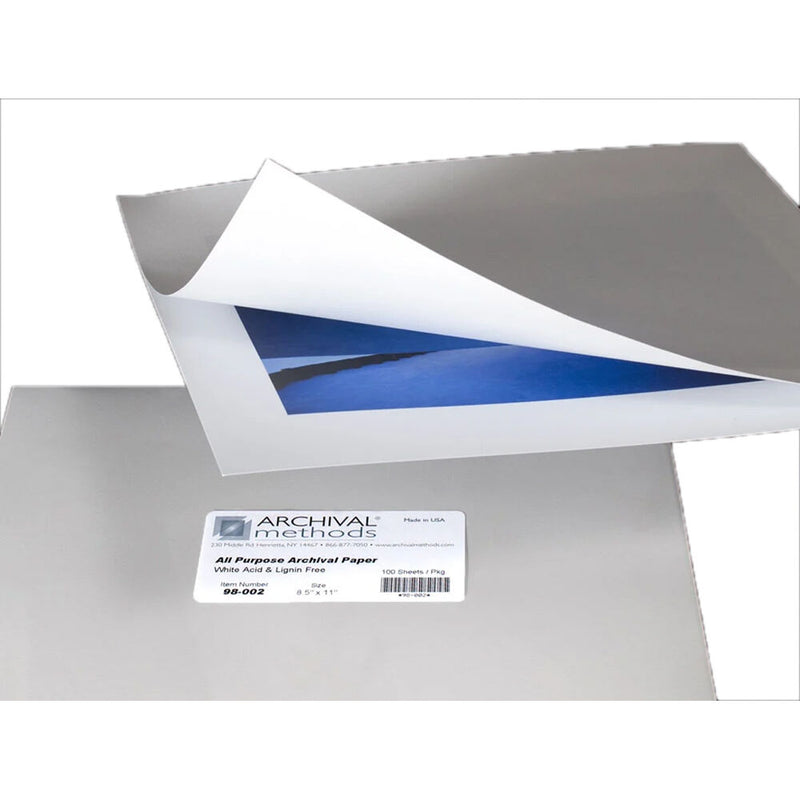 Archival Methods Archival White Paper (9 x 12", 100 Sheets)