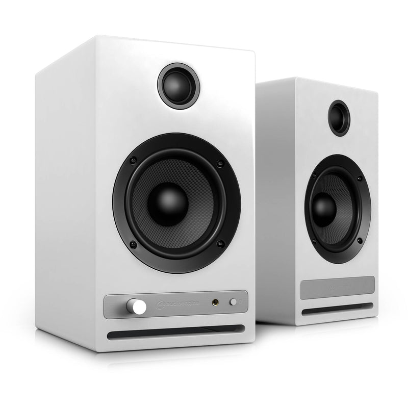 Audioengine HD4 Bluetooth Speaker System (v2, Hi-Gloss Piano White, Pair)