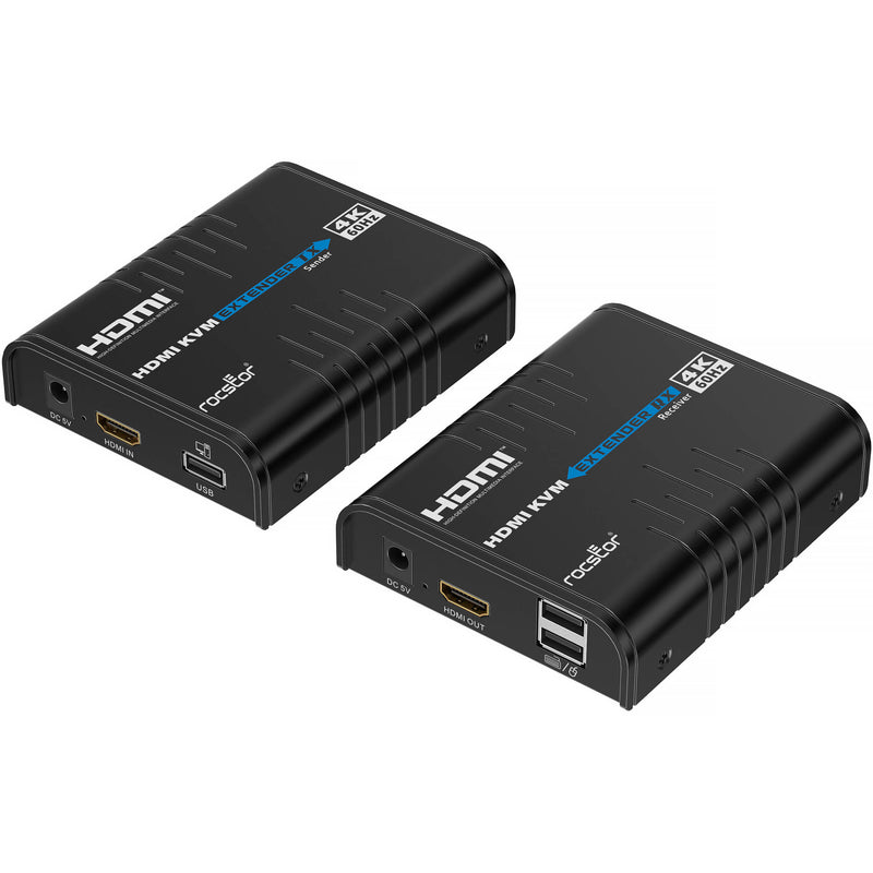 Rocstor TrueReach TR19 4K60 HDMI over Ethernet KVM Extender Kit (656')