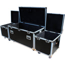 ProX Set of 12 ATA-Style Utility Road Cases (4 Large, 8 Small)