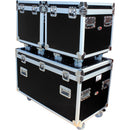 ProX Set of 12 ATA-Style Utility Road Cases (4 Large, 8 Small)