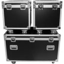 ProX Set of 12 ATA-Style Utility Road Cases (4 Large, 8 Small)