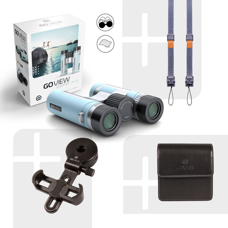 GOVIEW ZOOMR 8x26 Binoculars (Miami Blue)