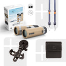 GOVIEW ZOOMR 10x34 Binoculars (Light Brown)