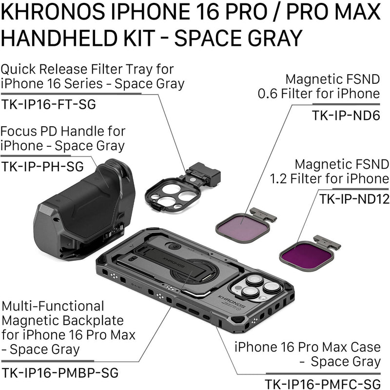 Tilta Khronos iPhone 16 Pro Max Handheld Kit (Space Gray)