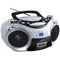 Supersonic SC-739BT Portable Bluetooth CD/Cassette Audio System (Silver)