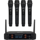 Supersonic 4-Channel Wireless Handheld Microphone System (2.4 GHz)