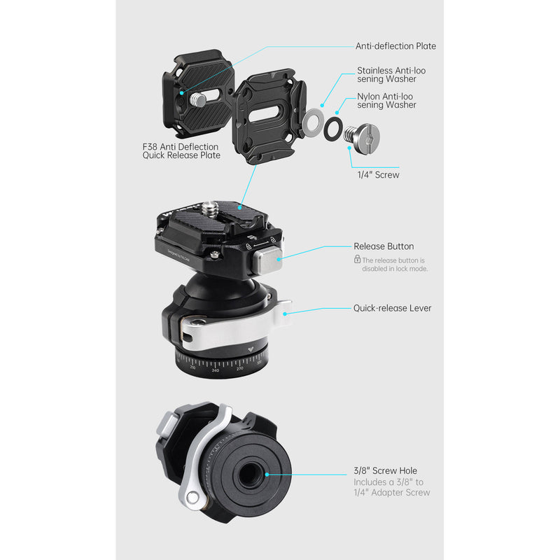 Falcam F38 QR TRIGER UPRIGHT BALL HEAD (301)
