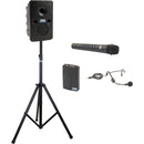 Anchor Audio Go Getter 2 System 2 with Wireless Handheld Mic, Beltpack, Headband Mic, and Speaker Stand