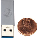 Pearstone USB 3.2 Gen 2 Type-C Female to USB Type-A Male Adapter (5-Pack)