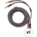 ELAC Sensible Speaker Wire with Dual Banana to Banana Connectors Bundle (Pair, 10')