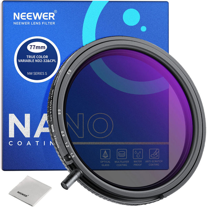 Neewer MRC ND2-ND32 CPL/VND Filter (55mm)