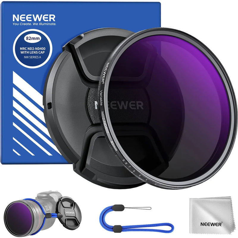 Neewer MRC ND2-ND400 VND Filter with Lens Cap (77mm)